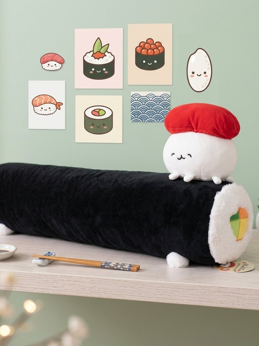 It's Sushi! Sushi Roll Premium Cushion Plush